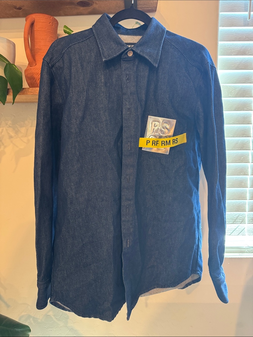 Raf Simons Patch Denim men’s shirt